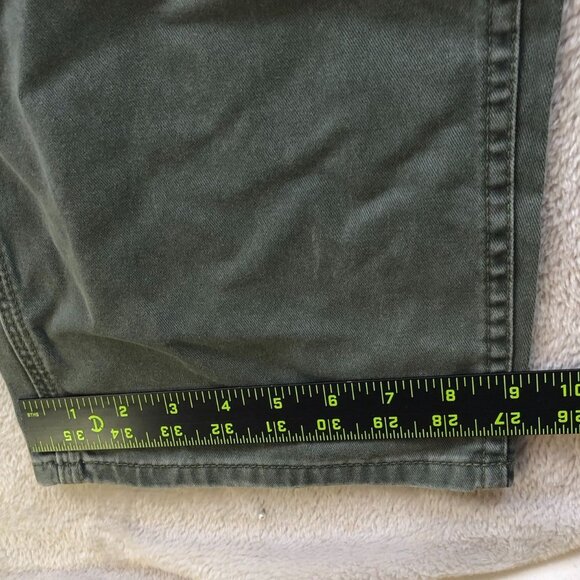 Lee Womens Dungarees Pants Size 9 Long Vintage Carpenter Workwear Straight Green - Picture 5 of 13